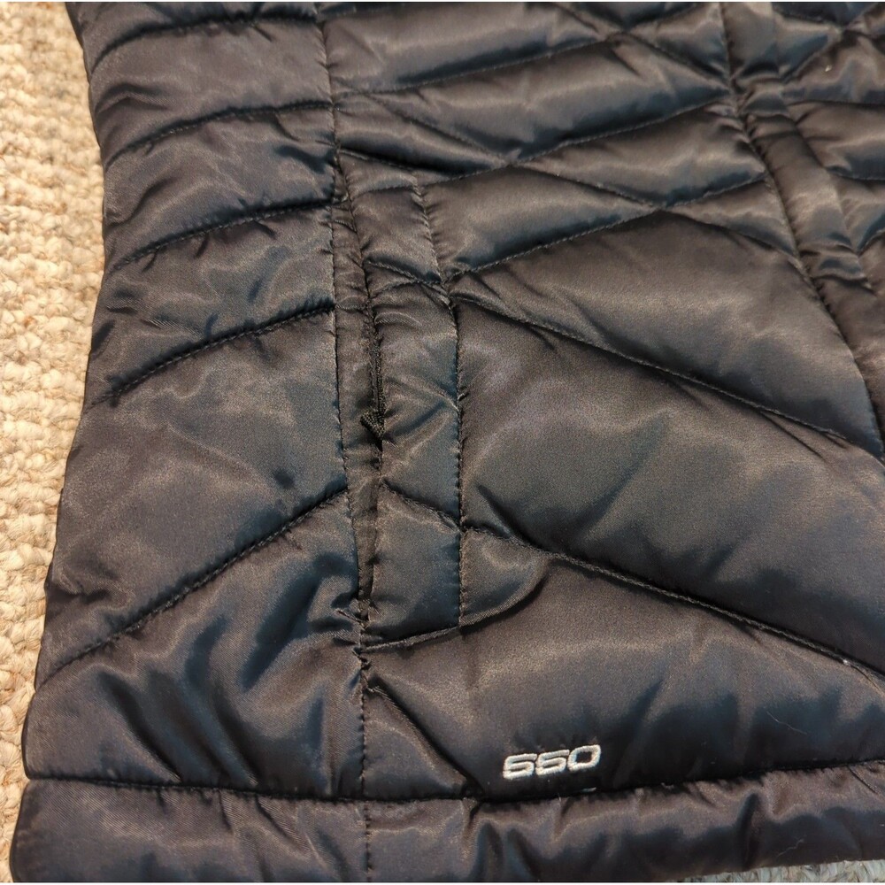 The North Face 550 Down Puffer Vest Womens Small Black Outdoor Gorpcore - Picture 3 of 9